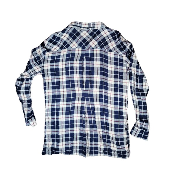 BKE Women's Plaid Button Front Shirt Sz L - Picture 2 of 11